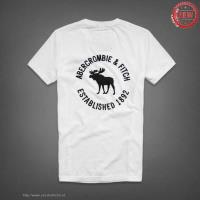 heren abercrombie fitch korte tees established 1892 moose logo wit Haarlem Shop 11ga7724